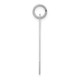 14K White Gold Dog Tag Disc Charm XWM597/35