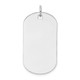 14k White Gold Plain .018 Gauge Engraveable Dog Tag Disc Charm XWM620/18