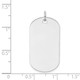 14k White Gold Plain .035 Gauge Engraveable Dog Tag Disc Charm XWM620/35