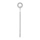 14k White Gold Plain .013 Gauge Engraveable Dog Tag Disc Charm XWM621/13