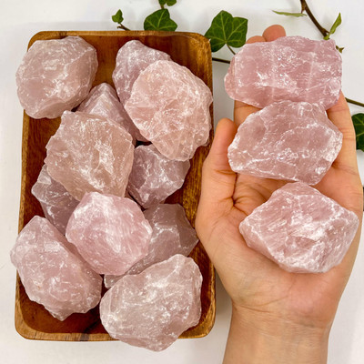 Rose Quartz Rough (130-160gram) Size from Brazil- 11370
