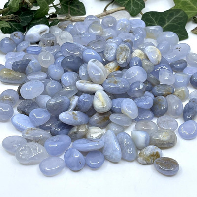 Blue Lace Agate Tumbles — Divine Dream Crystals