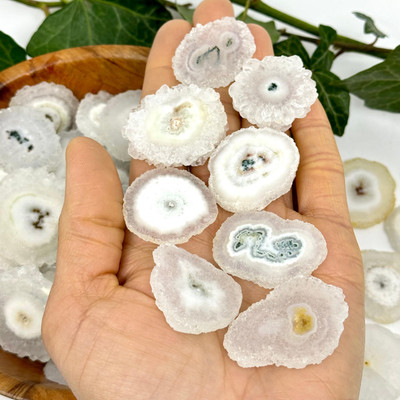 Solar Quartz - Anandalite Stalactite Slice 31-40 mm- 12762 Solar Quartz - Anandalite Stalactite Slice 31-40 mm- 12762