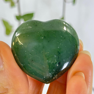 Nephrite Jade Heart - 13579