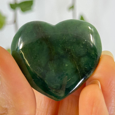 Nephrite Jade Heart - 13580