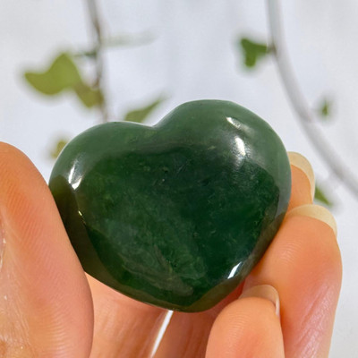 Nephrite Jade Heart - 13582