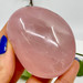 Polished Large Rose Quartz Galet- 11154