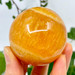 Orange Calcite Sphere from Mexico- 12671