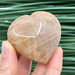Peach Moonstone Heart-12941