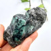 Freestanding Carved Emerald on Mica and Quartz from Brazil-13029
