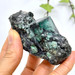 Freestanding Carved Emerald on Mica and Quartz from Brazil-13029