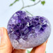 Dark Purple Amethyst Heart from Uruguay- 13347