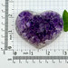 Dark Purple Amethyst Heart from Uruguay- 13347