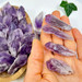 Natural Amethyst Crystal Points with Phantom from Brazil- 1.5 Inch- 13512