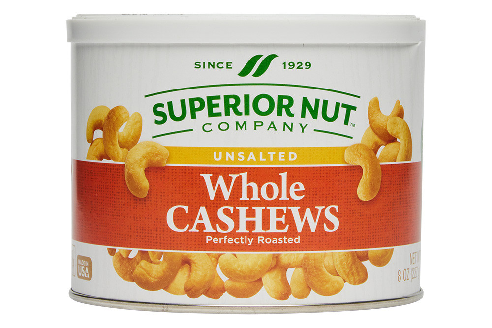 Buy Unsalted Giant Whole Cashews (8oz Bag) from Superior Nut Store