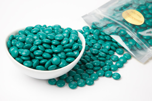 Teal Green  Milk Chocolate M&M's Candy