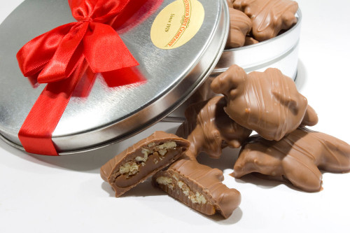 Milk Chocolate Pecan Turtles Gift Tin