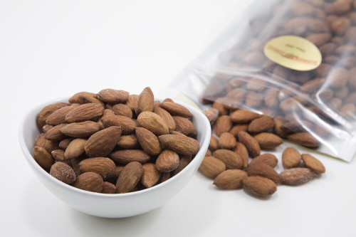 roasted and unsalted California almonds