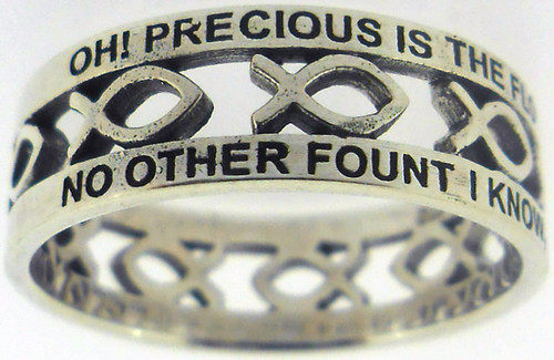 Coastal Jewelry Women's 'True Love Waits' Cursive Script Stainless Steel  Ring