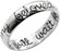STERLING SILVER CURSIVE "I WILL WAIT FOR MY BELOVED" CHRISTIAN PURITY RING STYLE 481. "I will wait for" ON THE INSIDE OF THE BAND, AND "my beloved" ON THE OUTSIDE OF BAND. Wear this ring proudly to declare your true love waits!