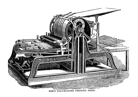 book printing press