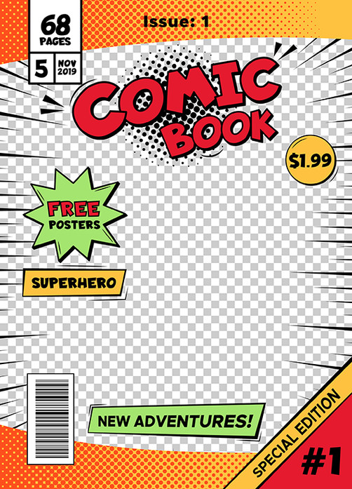 Comic Sketchbook - lay flat design, ready for action!