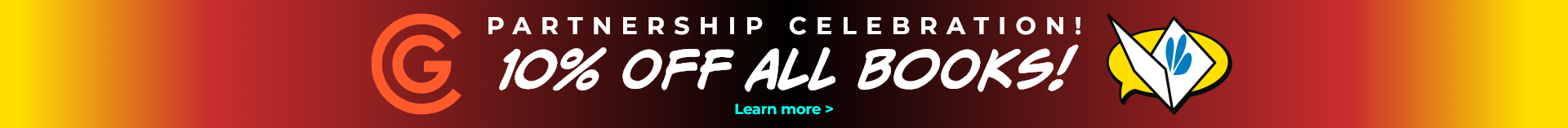 Partnership Celebration 10% off all book products!