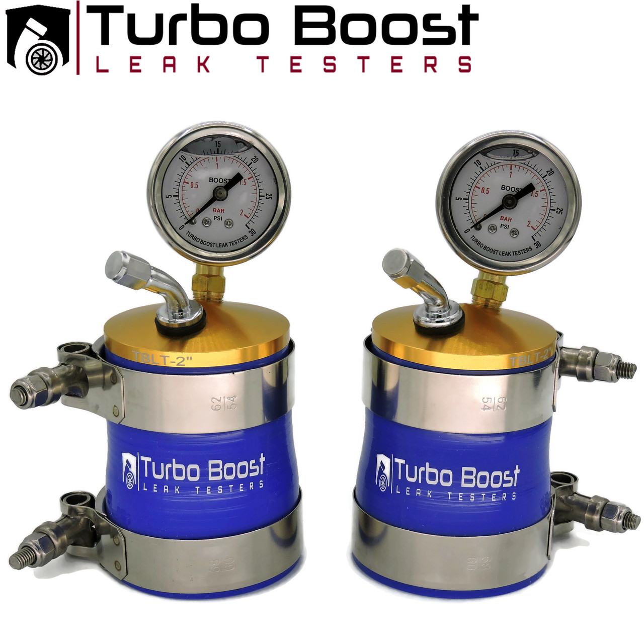 2.25 Inch - Universal Boost Leak Tester Kit - BILLET Aluminum - TURBO  BOOST LEAK TESTERS