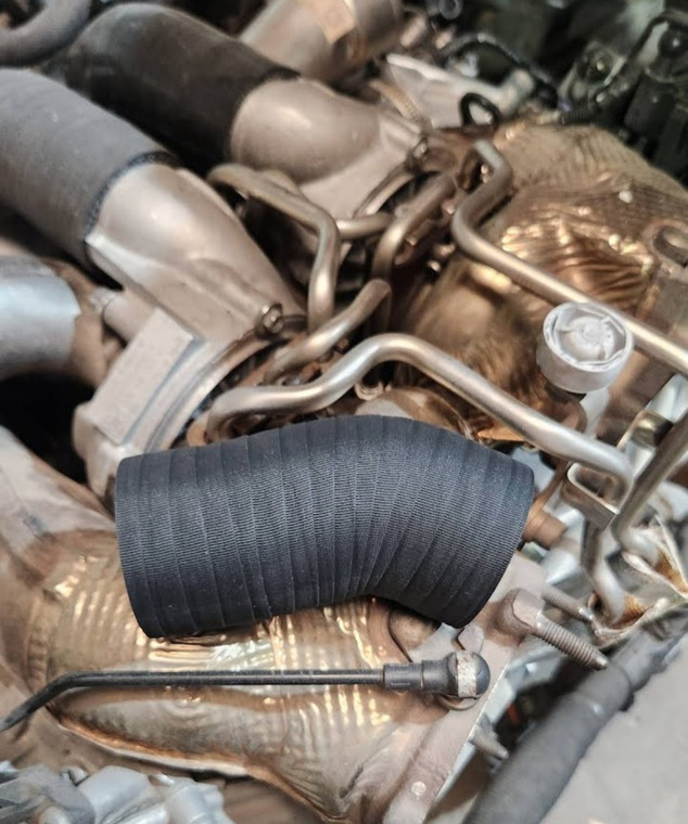 4.0T Turbo Outlet Hoses (pair) - Matte Black Wrapped