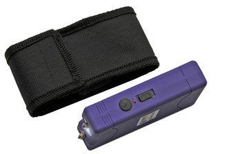 4' KWIK FORCE PURPLE STUN GUN W/ BUILT IN CHARGER