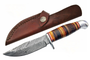 8" TIGER LEATHER STACK SKINNER