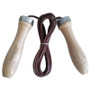 Leather Jump Rope with Wood Handle