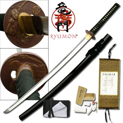 Ryumon - Hand Forged Samurai Sword with Cleaning Kit - RY-3200