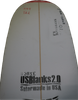 8'9"Y US Blanks, Red, 3/16" Basswood Stringer, Natural Rocker
