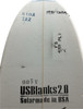 6'10" A US Blanks, Blue, 4mm Plywood Stringer. Natural Rocker