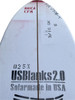 8'6" EA US Blanks, Red, 3/16" Darkwood, Natural Rocker