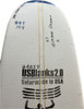 9'8"Y US Blanks, Blue, 2x 1/8" Bass 1-1/8" Apart, Natural Rocker