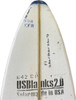 9'9"A US Blanks, Blue, T-Band (1/4"Bass,3/16"Darkwood,1/4"Bass), Natural Rocker, Black glue