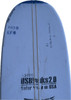 10'2"B US Blanks, Blue, 2x 5/32" Bass 1-1/8"apart, Natural Rocker