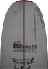 7'10"SP, Red, T-band 2x 1/8" AppelCore Red/White/Blue - Blue/White/Red, Natural Rocker, Clear Gluer