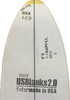 6'8"A US Blanks, Yellow, 1/8" BLACK Appelcore Ply, Natural Rocker
