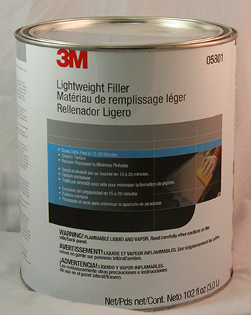 Gallon*, 3M Lightweight Body Filler with creme hard - Fiberglass Supply