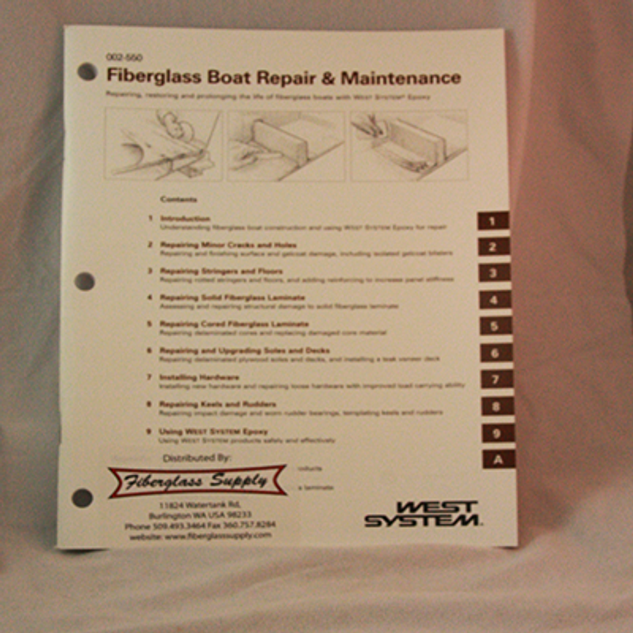 WEST SYSTEM 105-K Fiberglass Boat Repair Kit
