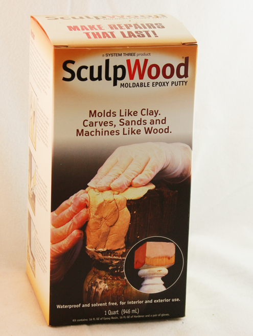 2 Gallon Kit, Sculpwood Moldable Epoxy Putty