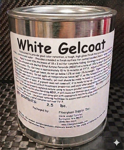 Quart, White Gel Coat