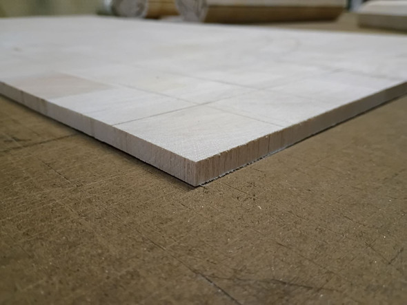 Sheet,  3/8in.  Balsa Core 24" x 48" Grid Scored