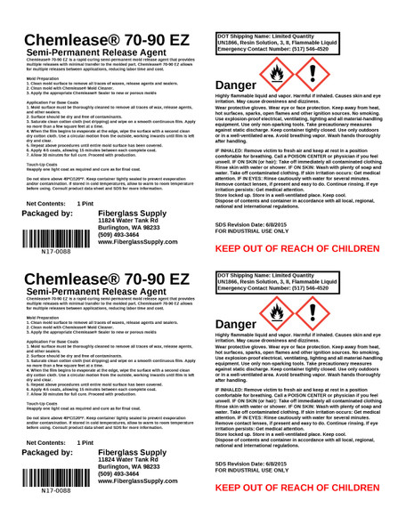 Chemlease 70-90 Pint Semi-Permanent Mold Release