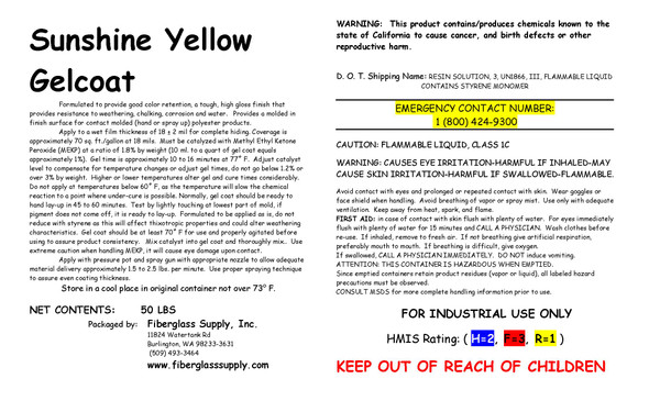 Sunshine Yellow 5 Gallon