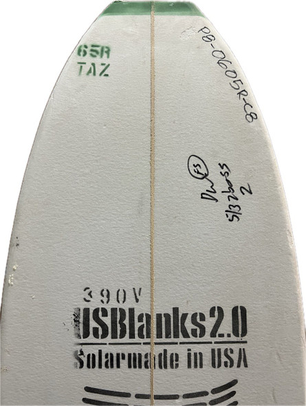 6'5"R US Blanks, Green, 5/32" Basswood, Natural Rocker