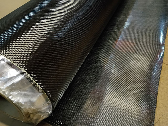 3k 2x2 Twill, Stabilized, 6 oz. x 50in. Carbon, 13 X 13
